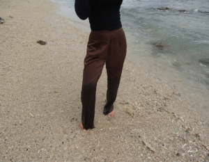 Teva Satin Trousers by hi.deech