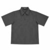 Stripes Half-Zip Shirt Grey by REIR x 2o